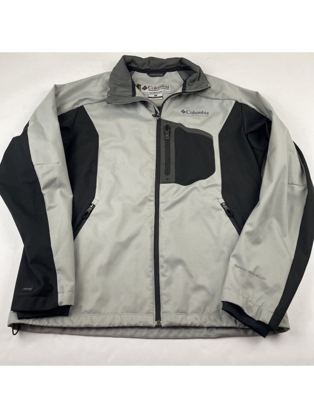 Columbia Titanium Interchange Jacket Men’s L Omni-Shield Black Gray Polyester